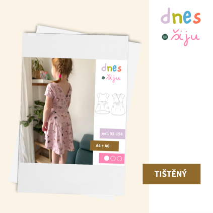 DĚTSKÉ ŠATY PURE | TIŠTĚNÝ STŘIH
