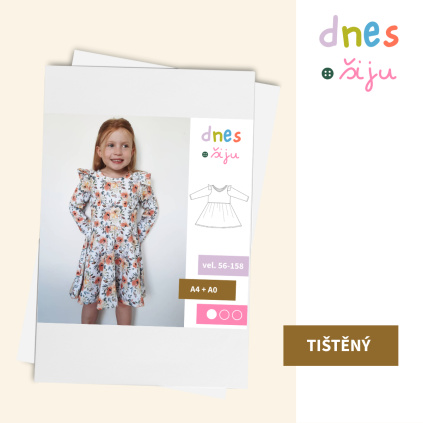 DĚTSKÉ ŠATY TENDER | TIŠTĚNÝ STŘIH