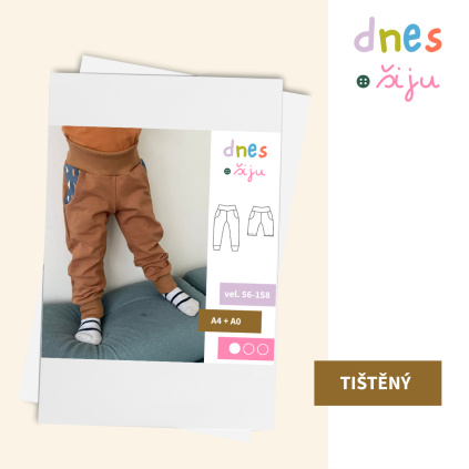 DĚTSKÉ TEPLÁKY BASIC | TIŠTĚNÝ STŘIH