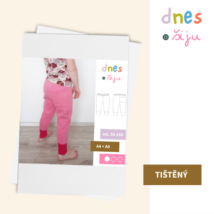 DĚTSKÉ TEPLÁKY MUFFLE | TIŠTĚNÝ STŘIH