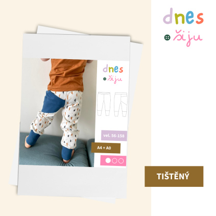 DĚTSKÉ TEPLÁKY SHAPE | TIŠTĚNÝ STŘIH