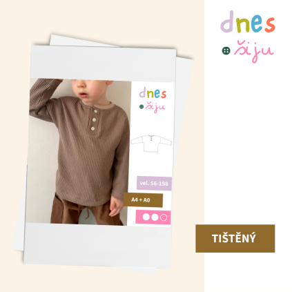 DĚTSKÉ TRIČKO HYGGE | TIŠTĚNÝ STŘIH