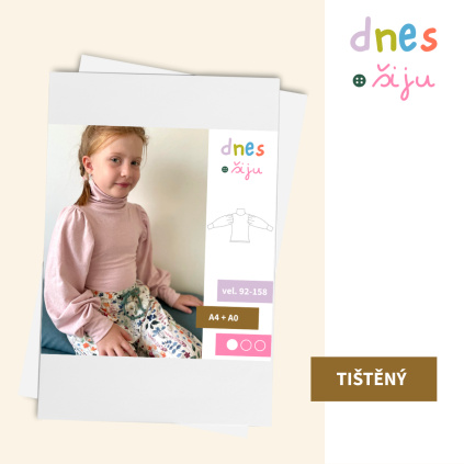 DĚTSKÉ TRIČKO PRETTILY | TIŠTĚNÝ STŘIH