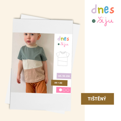 DĚTSKÉ TRIČKO TRIPLE | TIŠTĚNÝ STŘIH