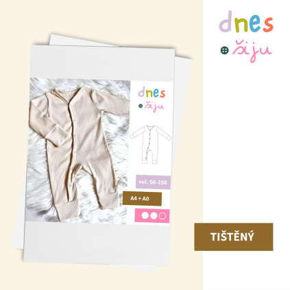 DĚTSKÝ OVERAL BABY | TIŠTĚNÝ STŘIH