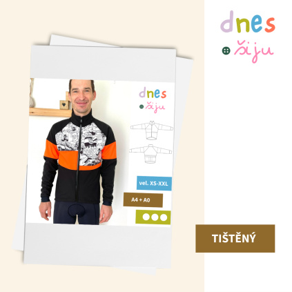 PÁNSKÁ BUNDA BIKE | TIŠTĚNÝ STŘIH