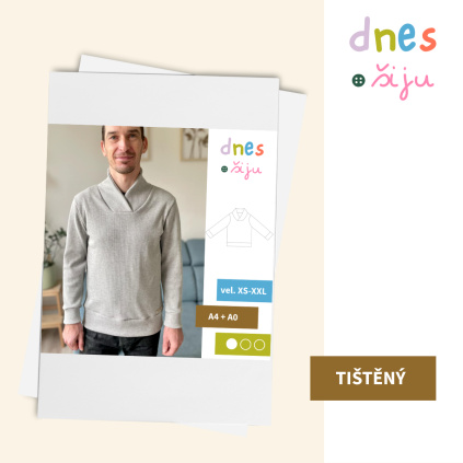 PÁNSKÁ MIKINA SWANKY | TIŠTĚNÝ STŘIH