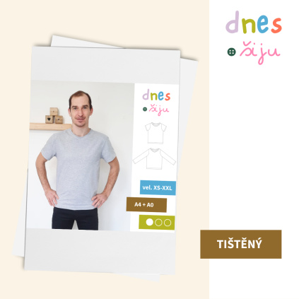 PÁNSKÉ TRIČKO BASIC | TIŠTĚNÝ STŘIH