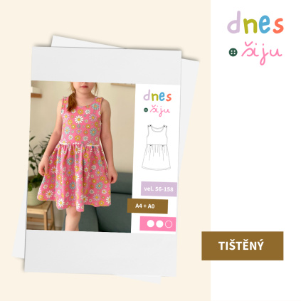 DĚTSKÉ ŠATY HAPPILY | TIŠTĚNÝ STŘIH