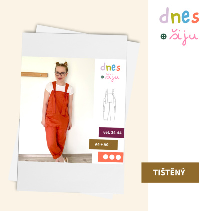 DÁMSKÝ OVERAL NATURE | TIŠTĚNÝ STŘIH