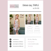Detske saty TRIPLE tisteny strih