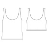 Dámský top BASIC 34 44 nákres