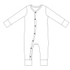 Detsky overal BABY 56 86 nákres