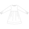 Dětské šaty MODEST nákres