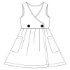Dětské šaty MISSY nákres