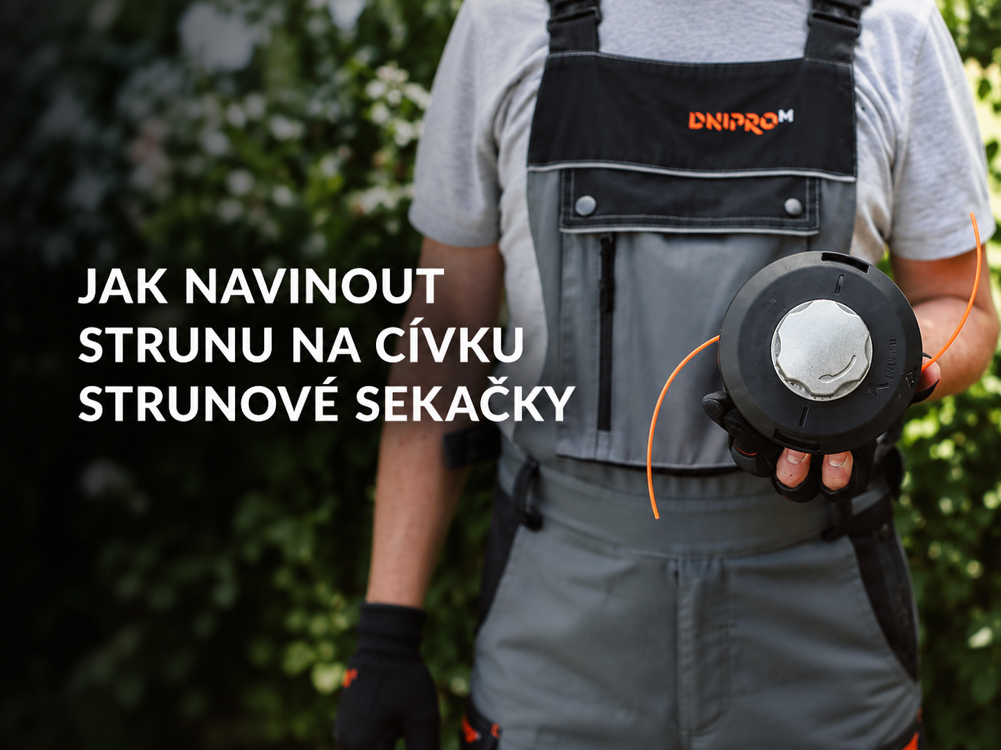 Jak navinout strunu na cívku strunové sekačky