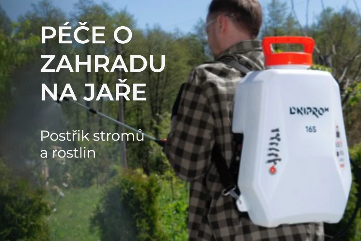 Péče o zahradu na jaře: postřik stromů a rostlin