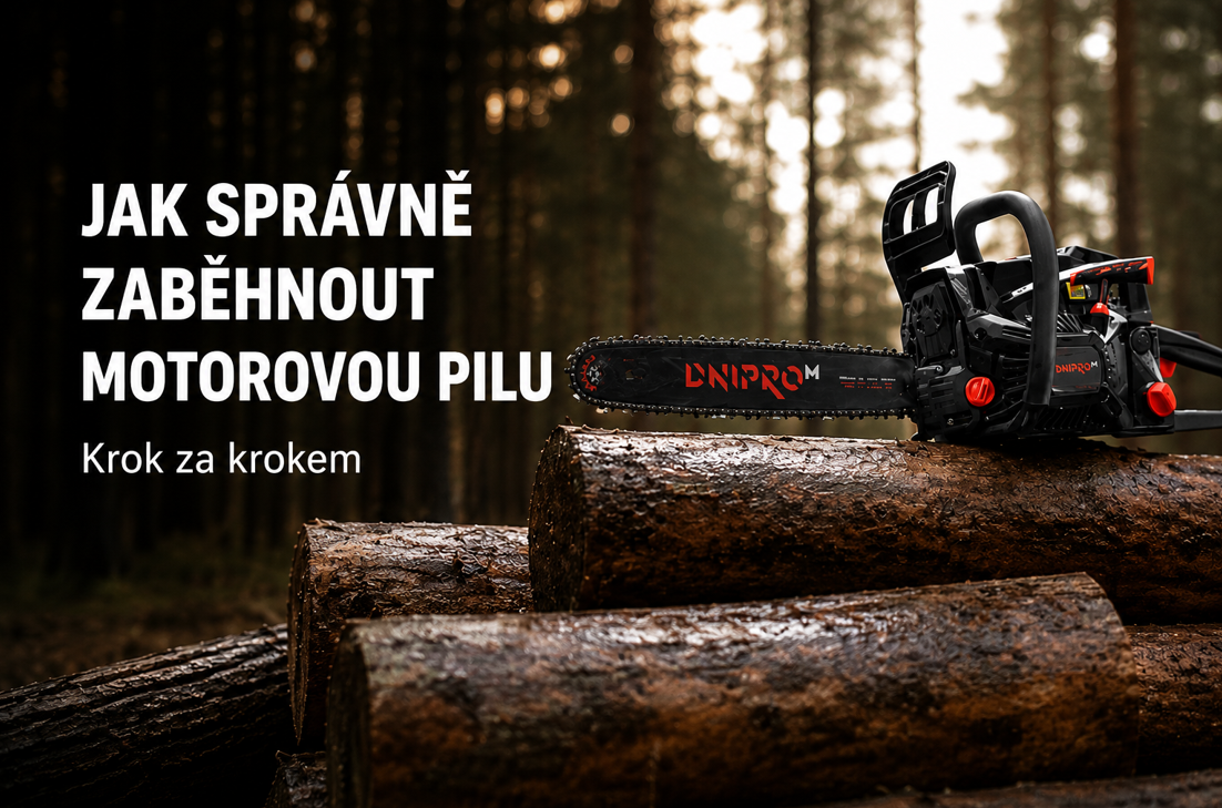 Jak zaběhnout benzínovou pilu: návod krok za krokem