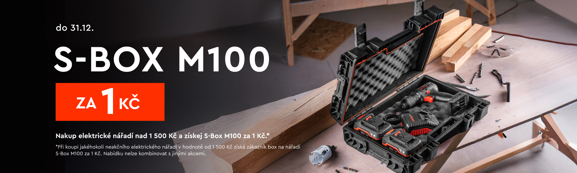 Box na nářadí za 1 kč