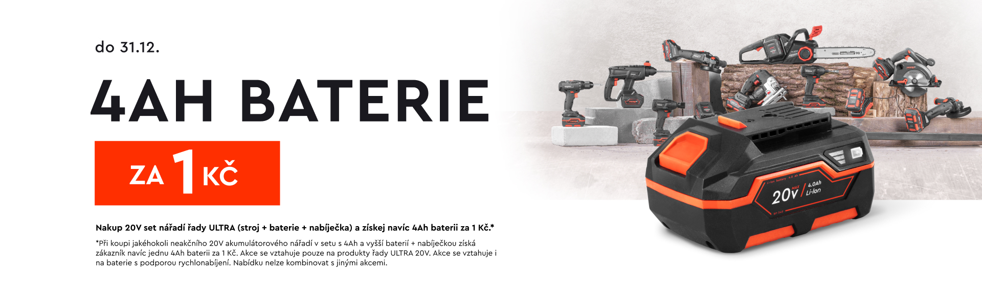 Baterie 4Ah za 1 kč