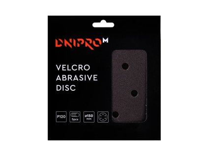 Brusný kotouč na suchý zip DNIPRO-M 150 (5ks) P120