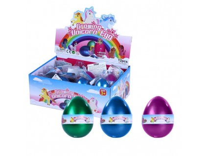 jednorozec unicorn rostouci ve vejci 6 cm