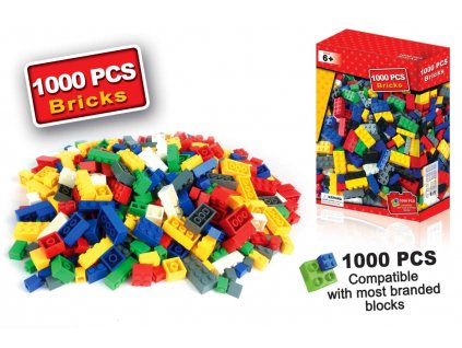 Velké balení 1000 pcs kostek kompatibilní s legem