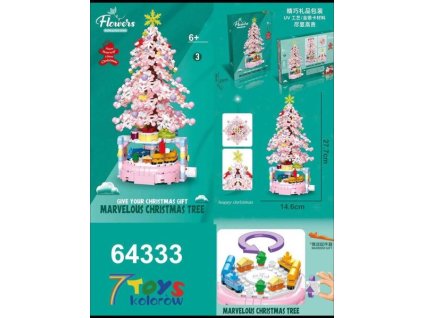 STAVEBNICE 515pcs VANOCNI STROMEK cca 28x15cm