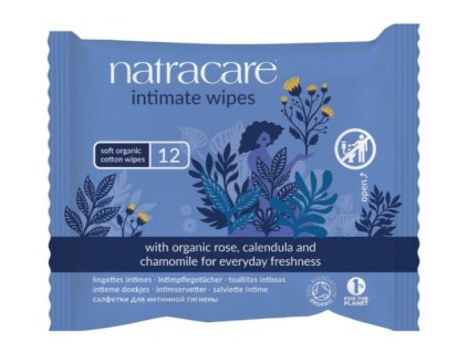 NATRACARE Vlhčené ubrousky pro intimní hygienu 12 ks
