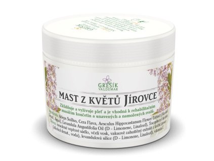 Mast z květů jírovce 50ml