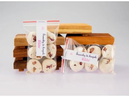 Šumivky do koupele růže