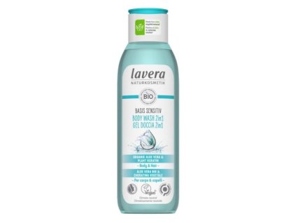 lavera Basis Sprchový gel na tělo a vlasy 2v1 250ml
