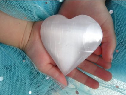 Srdce Selenit 5 6 cm