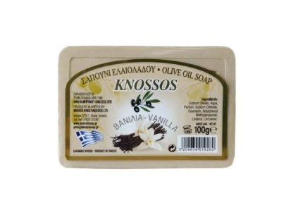 Knossos mýdlo tuhé olivové s vůní vanilky 100g