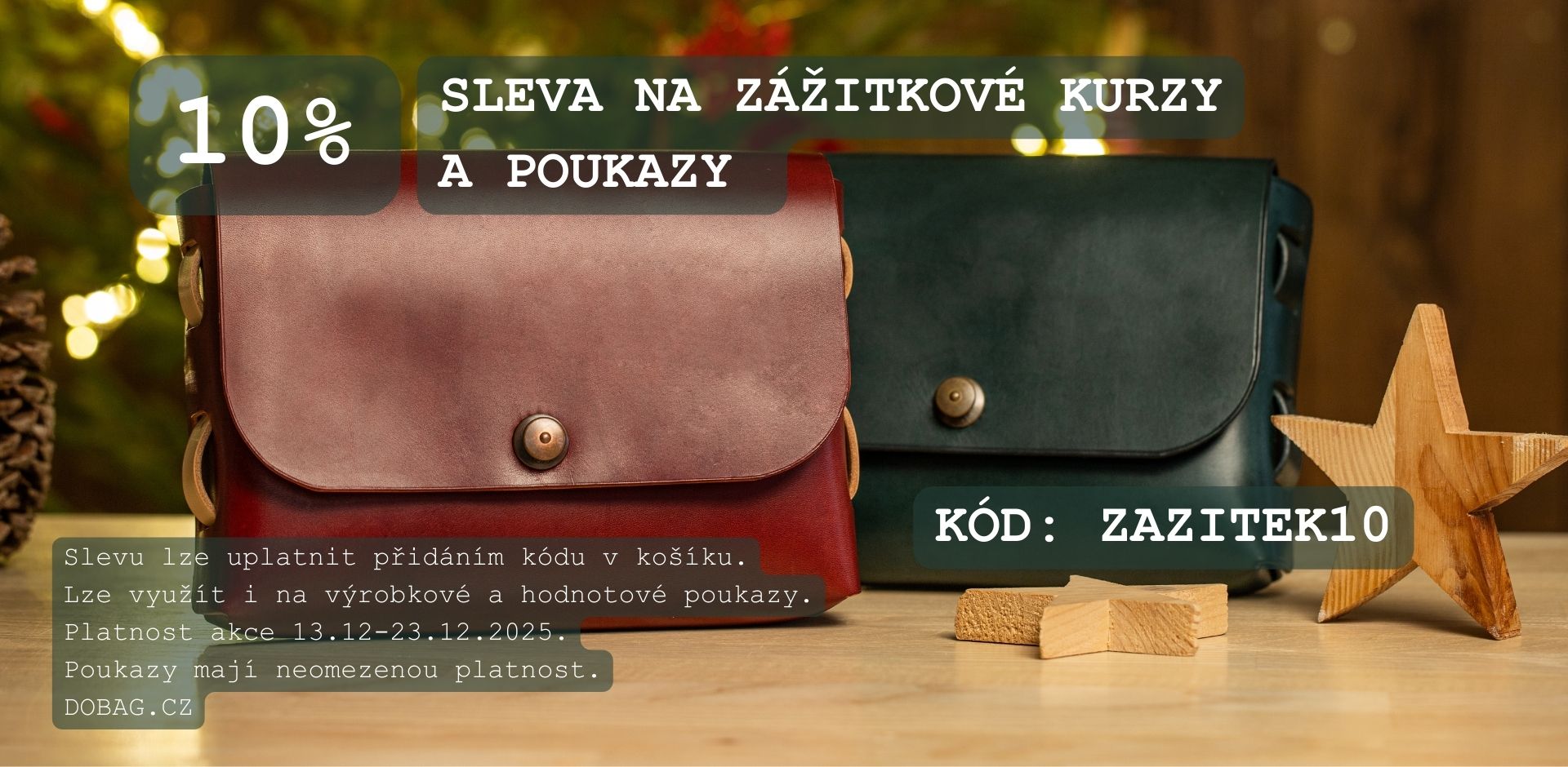 Akce 10% na všechny dárkové poukazy