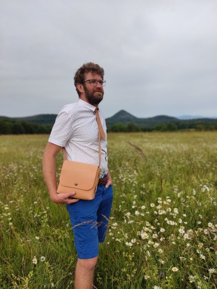 pánský kožený messenger dobag zavírání loxx