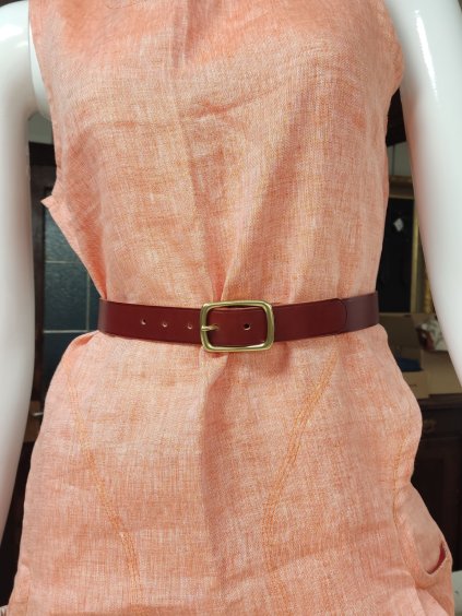 Kožený dámský opasek 2-2,5cm - BELTBAG - THIN  Tenký kožený opasek k šatům