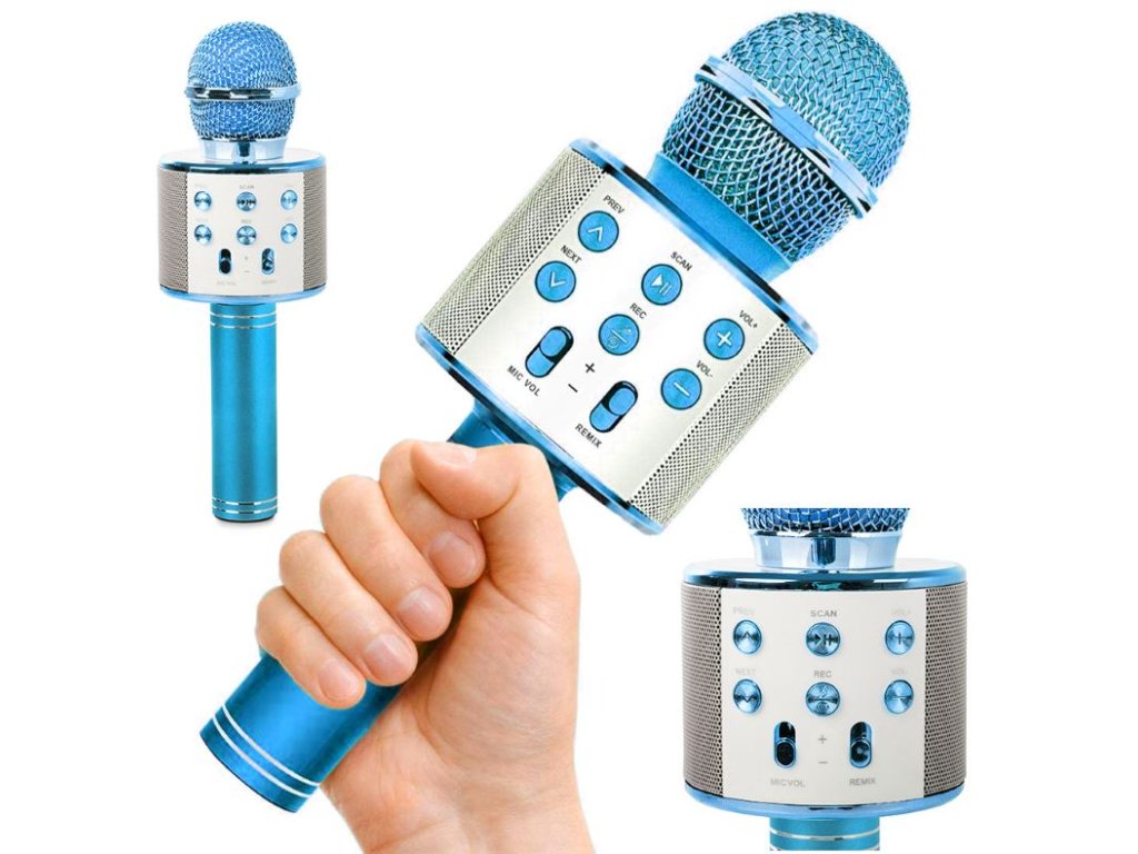 cze pl Bluetooth bezdratovy mikrofon karaoke reproduktor hlasovy modulator kulaty 5224 1