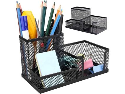 65Uppol pl Przybornik organizer na biurko metalowy 3 komory 4475 1