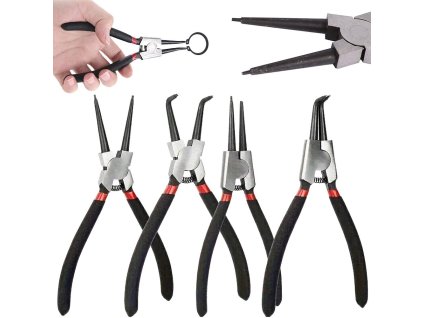 WEEJpol pl Szczypce do pierscieni segera zaciskow zestaw szyczpiec 4szt zagiete proste 5216 1