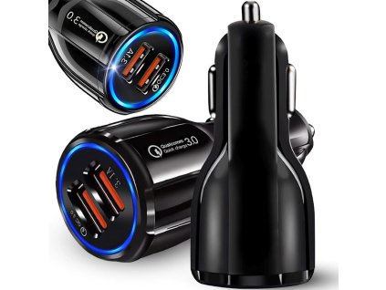 dYYapol pl Ladowarka samochodowa do gniazd zapalniczki 2xusb quickcharge 3 0 szybka 5055 1