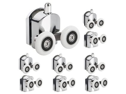 Kolečka do sprchové kabiny, sada koleček 8 ks