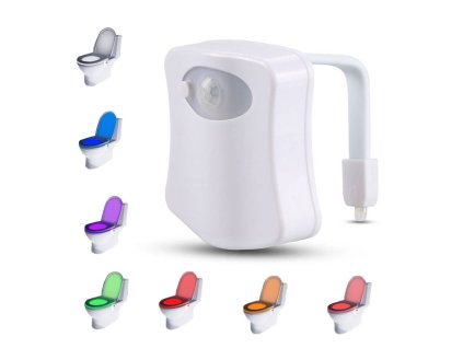 Podsvícení na WC, pohybový senzor, LED lampa na toaletu