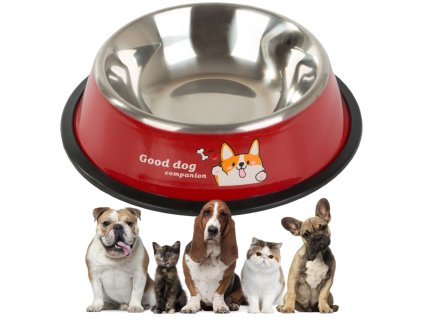 MMd8pol pl Miska dla psa metalowa antyposlizgowa napisy 500ml 4571 1