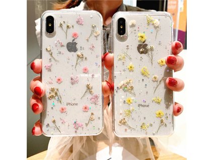 0 main real dry flower glitter clear case for iphone 8 7 plus 6 6s epoxy star transparent case for iphone x xr 11 pro xs max soft cover
