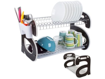 pol pl Suszarka do naczyn dwupoziomowa stojaca ociekacz 3811 1