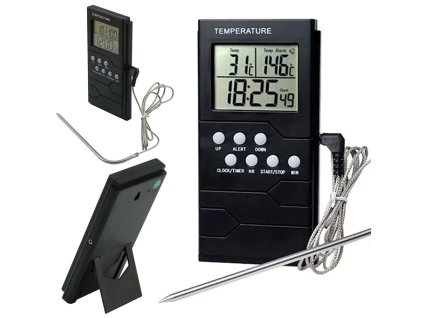 pol pl Termometr kuchenny sonda zegar lcd do miesa 4287 1