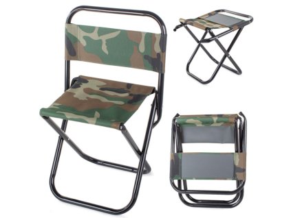 eng pl Folding fishing chair tourist backrest 3207 1