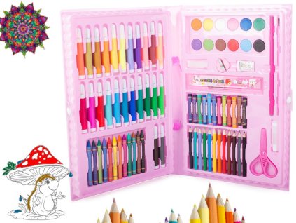 pol pl Zestaw artystyczny do malowania w walizce 86 szt 3583 3