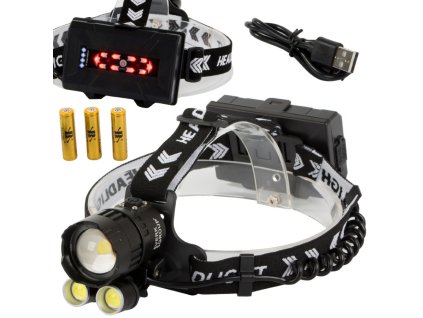 pol pl Latarka czolowa bailong led xhp160 powerbank zoom 4495 1